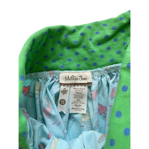 Matilda Jane It's A Wonderful Parade Ice Cream Social Circle Skirt Size 6 - Picture 4 of 5